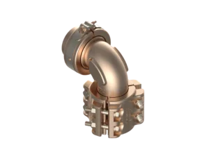 90EF-449D-2-40 – End Fittings – 90º – Female Sil-Braze to Hose (MIL-DTL-24787/4, Type EL, Group IV)