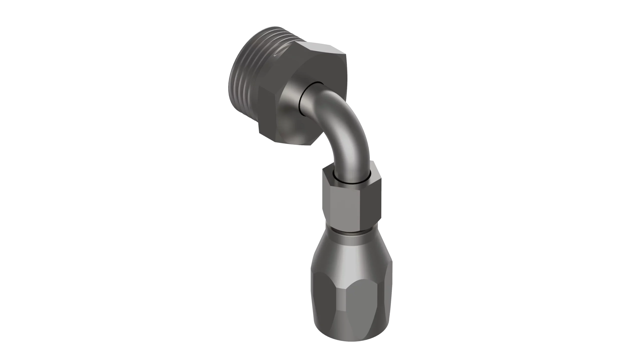 90EF-1488CL-0812 – End Fittings – 90º – Male “O”-Ring Seal to Hose (MIL-DTL-24787/3, Type CL, Group VIII)