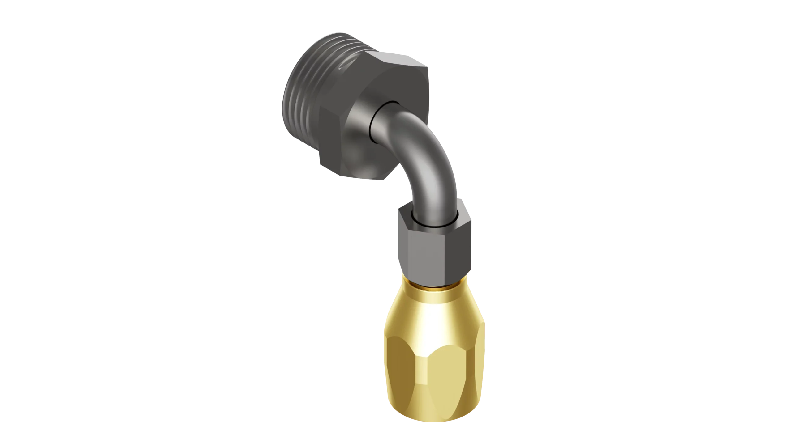 90EF-BM1488CL-0812 – End Fittings – 90º – Male “O”-Ring Seal to Hose