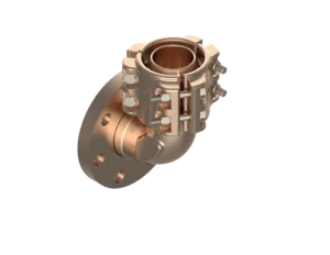 90EF-449B3-3.5-64 – End Fittings – 90º – Hose to Flange (MIL-DTL-24787/1, Type FL, Group IV, Class IV, 150 Lb. Flange per MIL-PRF-20042)