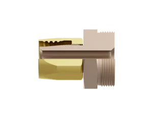 EF-B1488C-2432 – End Fittings – Straight – Male “O”-Ring Seal to Hose (Bronze/Brass)