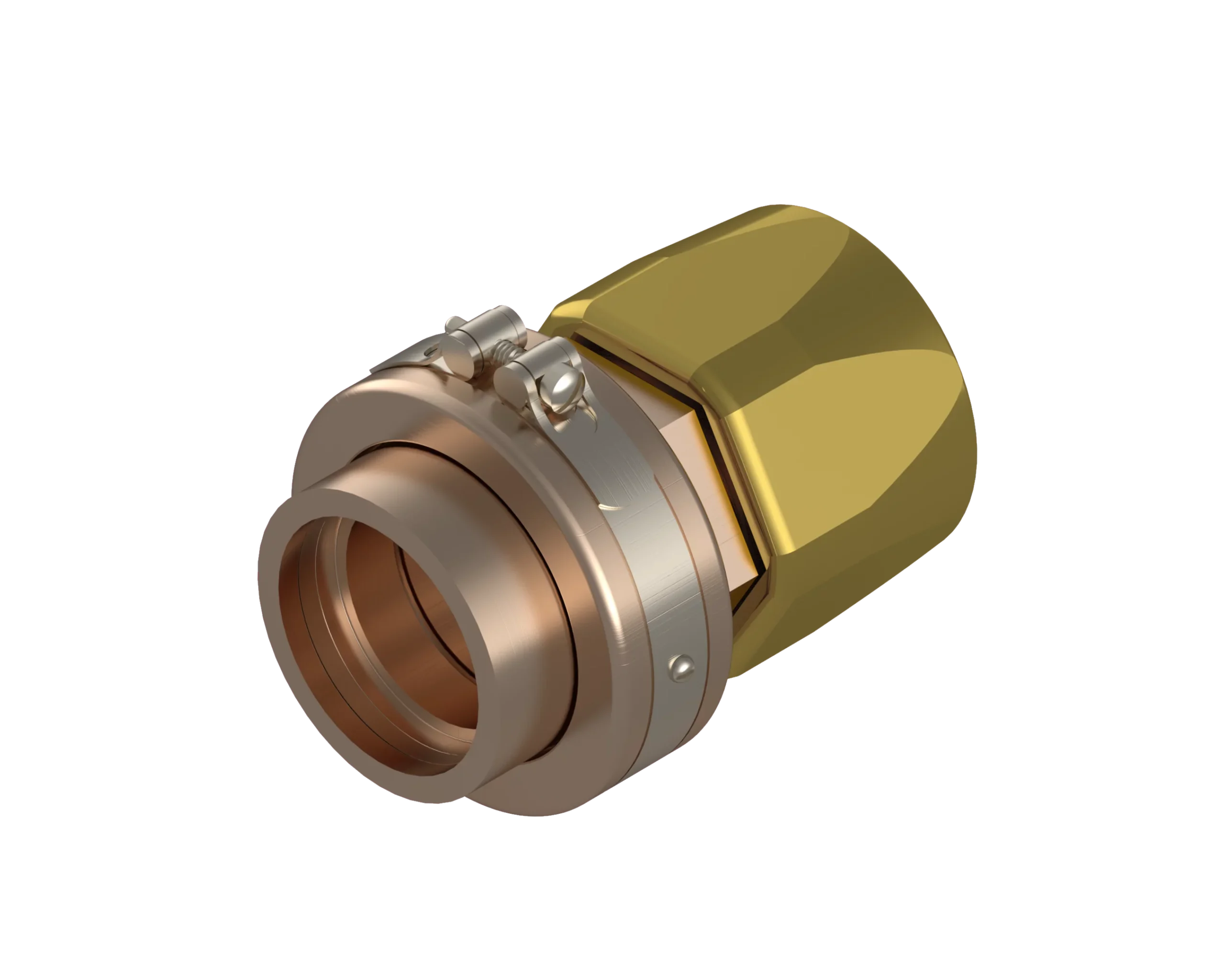 EF-B1488EF-2432 – End Fittings – Straight – Female Sil-Braze Split Clamp to Hose