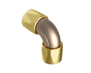 90ELB-B1488D-2424 – Elbows – 90º Dogleg – Hose to Hose Bronze/Brass (HS1488 Series)