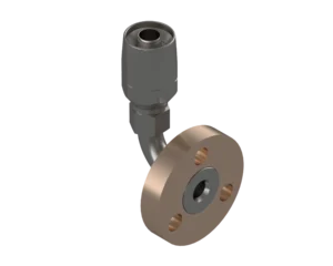 90EF-1600B5-3232 – End Fittings – 90º Flange to Hose (MIL-DTL-24787/1, Type FL, Group I, Class II, 150/400Lb. Flange per MIL-PRF-20042)