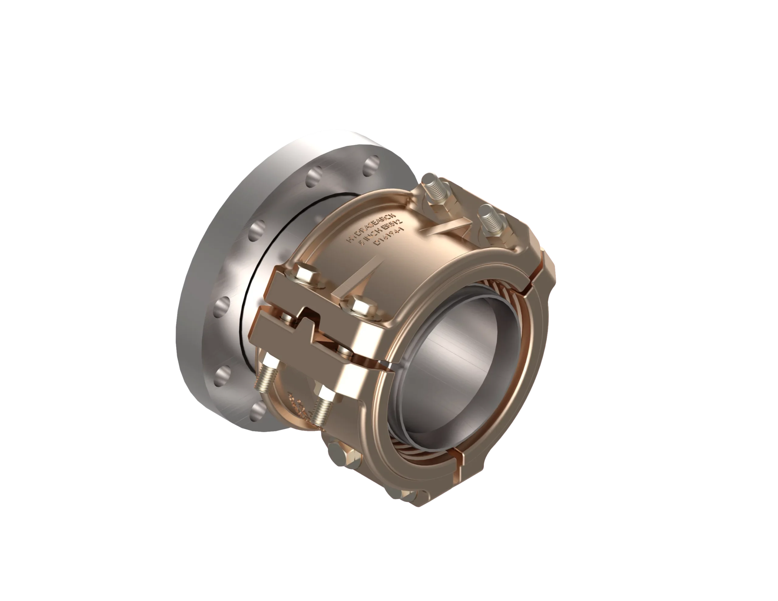 EF-12-150F-B16.5-SS – End Fittings – Straight – Flange to Hose (150 Lb. Flange per A.N.S.I. B16.5)(ER512 Series)