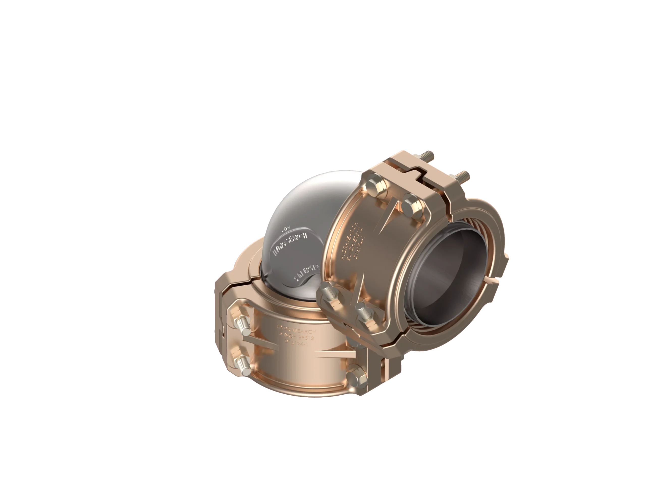 90ELB-6-ER512-SS – Elbow Fittings – 90º Dogleg – Hose to Hose