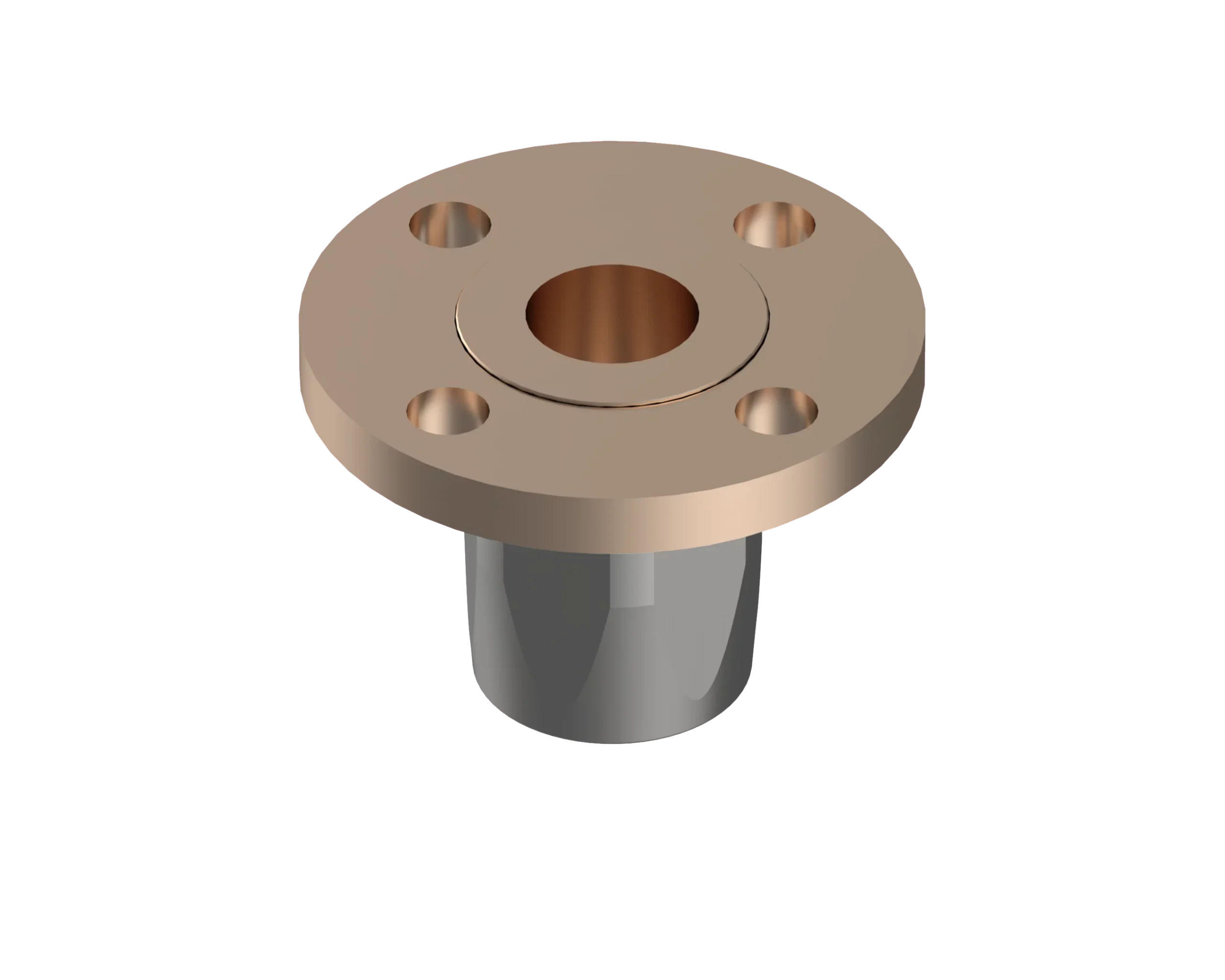 EF-MB1488F5-0816 – End Fittings – Straight – Flange to Hose Bronze/Monel (150 Lb. Flange per A.N.S.I. B16.5)