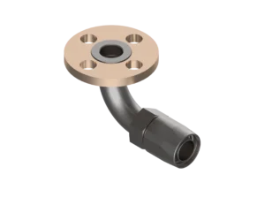 90EF-1488B2-3232 – End Fittings – 90º – Flange to Hose (MIL-DTL-24787/1, Type FL, Group VIII, Class III, 250 Lb. Flange per MIL-PRF-20042)