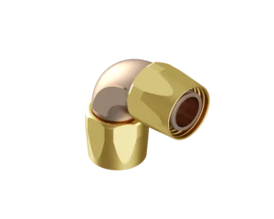 90ELB-B1488D-2424 – Elbows – 90º Dogleg – Hose to Hose Bronze/Brass (HS1488 Series)