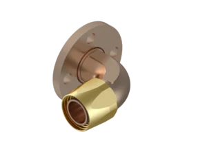90EF-B1488FL4-4048 – End Fittings – 90º – Flange to Hose Bronze/Brass (150 Lb. Flange per MIL-PRF-20042)