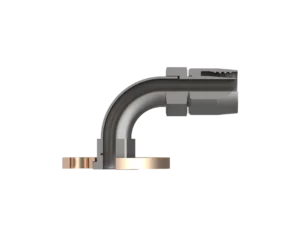 90EF-1488B2-3232 – End Fittings – 90º – Flange to Hose (MIL-DTL-24787/1, Type FL, Group VIII, Class III, 250 Lb. Flange per MIL-PRF-20042)