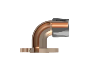 90EF-MB1488FL4-2432 – End Fittings – 90º – Flange to Hose Bronze/Monel (MIL-DTL-24787/1, Type FL, Group VIII, Class IV, 150 Lb. Flange per MIL-PRF-20042)
