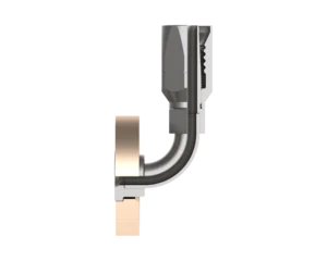 90EF-1600B5-3232 – End Fittings – 90º Flange to Hose (MIL-DTL-24787/1, Type FL, Group I, Class II, 150/400Lb. Flange per MIL-PRF-20042)