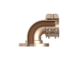 90EF-6-150F-2P – 2-Piece End Fittings – 90º – Flange to Hose (MIL-DTL-24787/1, Type FL, Group IX, Class IV, 150 Lb. Flange per MIL-PRF-20042)