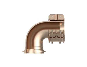 90EF-8MS-ER512-2P – 2-Piece End Fittings – 90º – Male Split Clamp to Hose (MIL-DTL-24787/4, Type EL, Group IX)