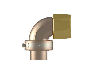90ELB-B1488ELM-3240 – End Fittings – 90º – Male Sil-Braze Split Clamp to Hose