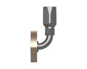 90EF-1600B5-3232 – End Fittings – 90º Flange to Hose (MIL-DTL-24787/1, Type FL, Group I, Class II, 150/400Lb. Flange per MIL-PRF-20042)