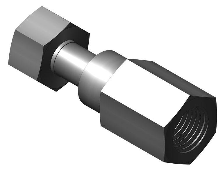 4898B – 1/4″ O.D. Union x 1/4″-18 Male NPT
