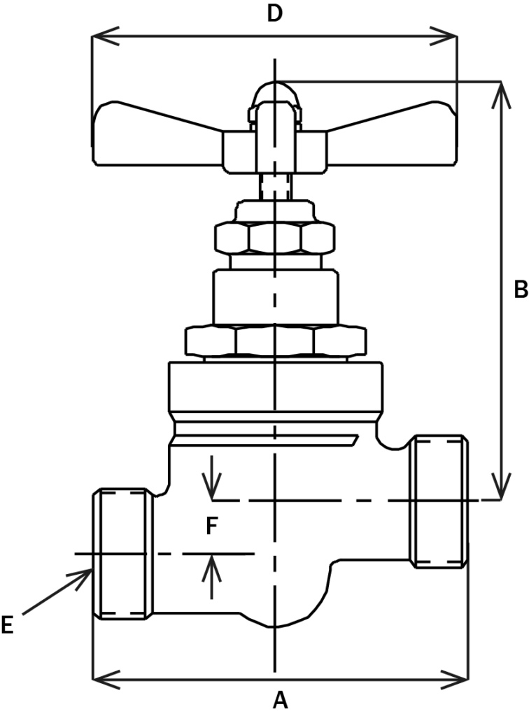 6GN80-0 – Brass Angle Hose Valve