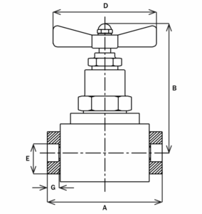 6GSCW71-4 – Brass Angle Hose Valve