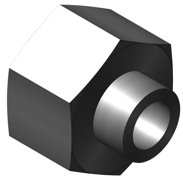 7801 – 9/16″-18 Female Union x 1/4″ Tube Socket Weld