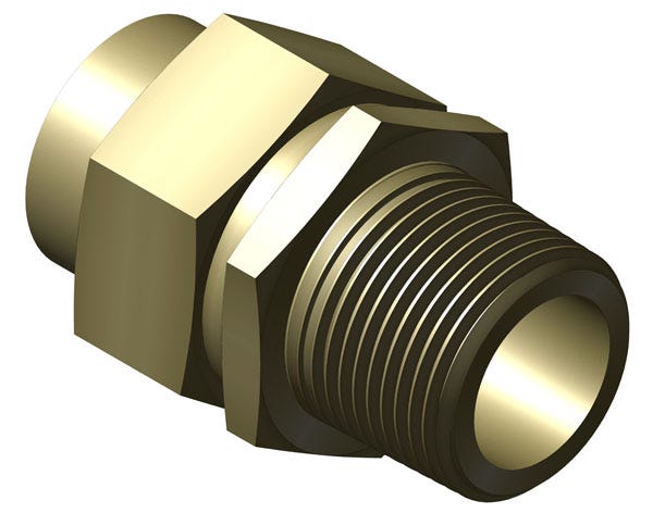 8101-3-8 – Pipe Fittings – Male Connector – Pipe Socket to Male NPT