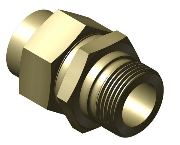 8103-6-24 – Pipe Fittings – Male Connector – Pipe Socket to Male Straight Thread