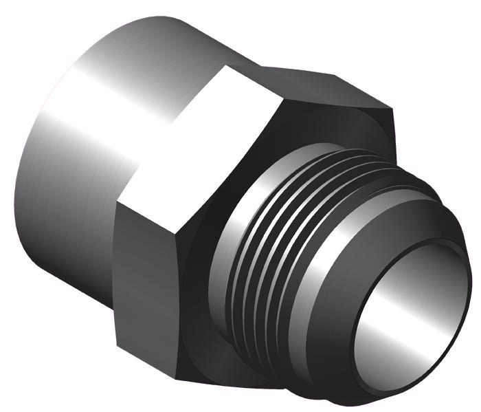 8640-24-24-SS – 8640 Series Female Sil-Braze Tube x 37º Male Flare Adapters