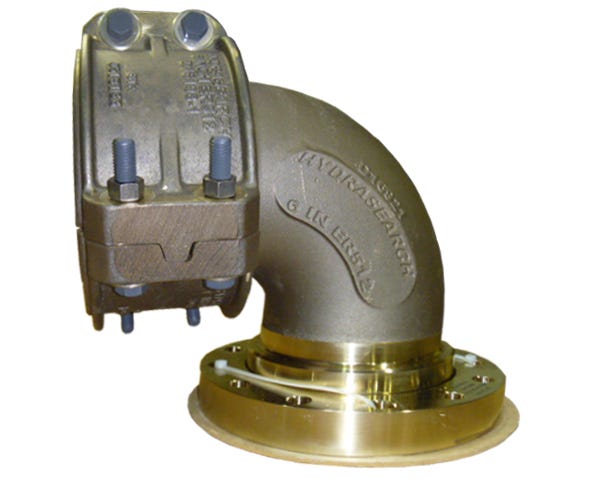90EF-10-400F – End Fittings – 90º – Flange to Hose (MIL-DTL-24787/1, Type FL, Group IX, Class I, 400 Lb. Flange per MIL-PRF-20042)