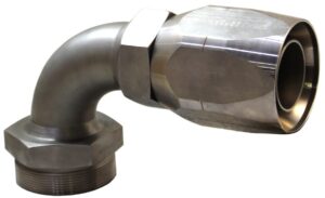 90EF-1602CL-0812 – End Fittings – 90º – Male “O”-Ring Seal to Hose (MIL-DTL-24787/3, Type CL, Group II)