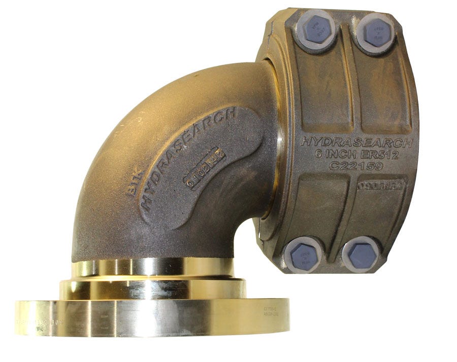90EF-6-250F-2P – 2-Piece End Fittings – 90º – Flange to Hose (MIL-DTL-24787/1, Type FL, Group IX, Class III, 250 Lb. Flange per MIL-PRF-20042)