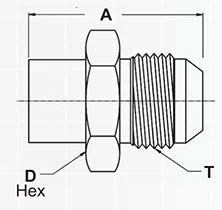 8652-20-24-CUNI – 8652 Series Solder Port x 37º Male Flare Adapters