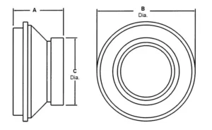 A-ADP-4FS-6MS – Adapters – Female Split Clamp to Male Split Clamp