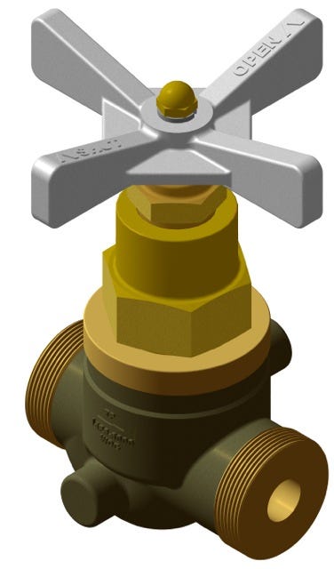 6GP80-7 – Brass Angle Hose Valve
