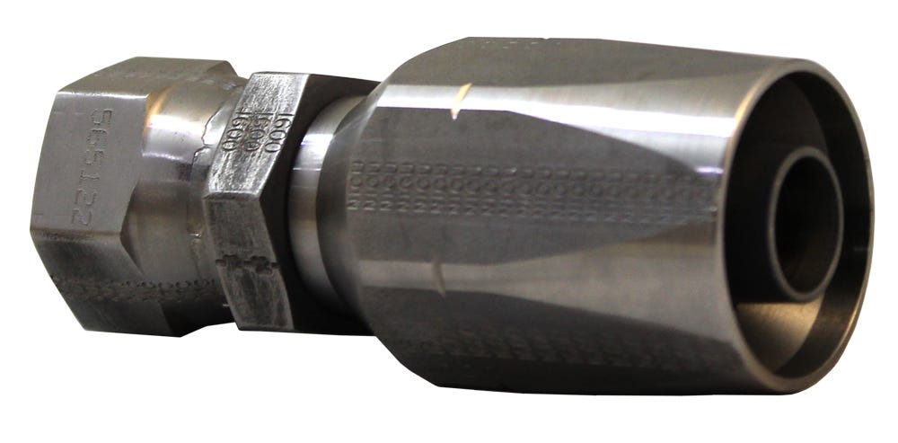 EF-SM1602A-1616 – End Fittings – Straight – S.A.E. 37º Female Flare Swivel to Hose (HS1602 Series)