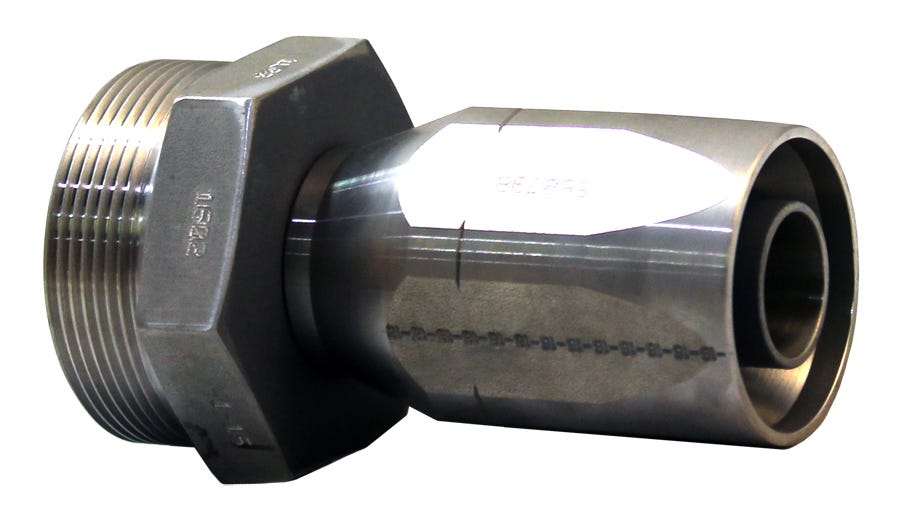 EF-SM1602C-1616 – End Fittings – Straight – Male “O”-Ring Seal to Hose (HS1602 Series)