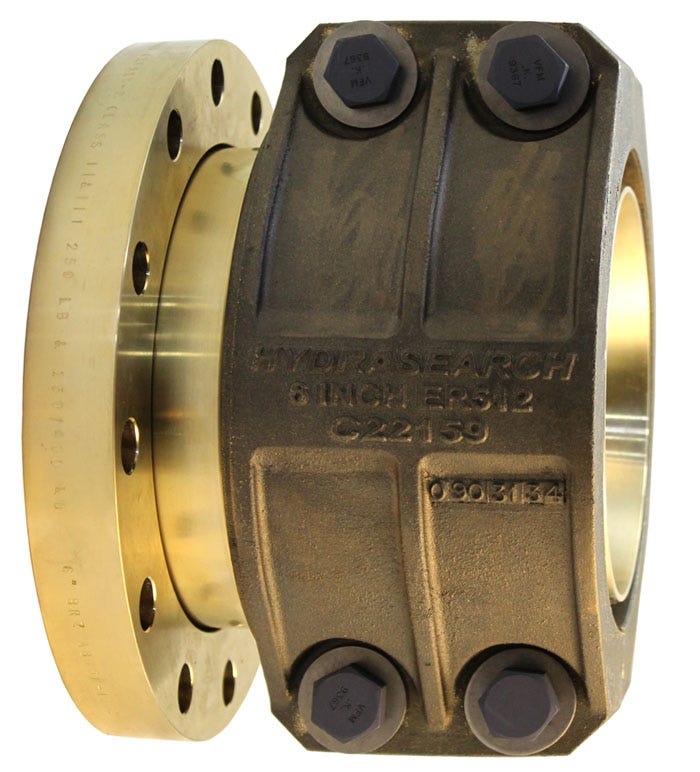 EF-10-150F-B16.5-2P – 2-Piece End Fittings – Straight – Flange to Hose (MIL-DTL-24787/1, Type F, Group IX, Class V, 150 Lb. Flange per A.N.S.I. B16.5)