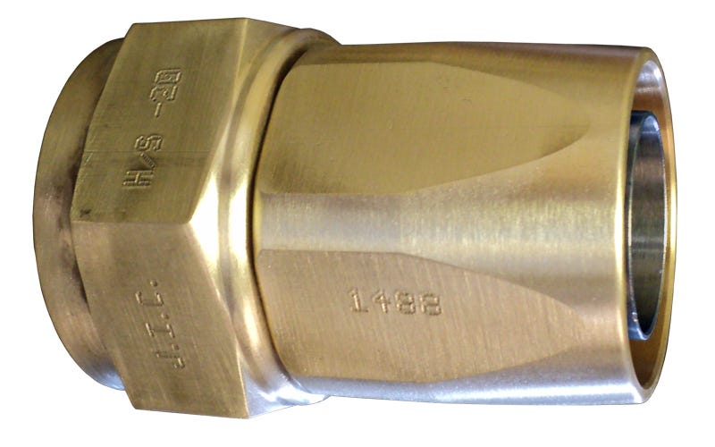 EF-MB1488A-1616 – End Fittings – Straight – S.A.E. 37º Female Swivel (J.I.C.) to Hose (Monel/Brass)
