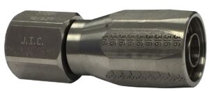 EF-SS1600A-1008 – Racores – Recto – S.A.E. 37º Hembra abocardada giratoria a manguera (serie HS1600) Acero inoxidable