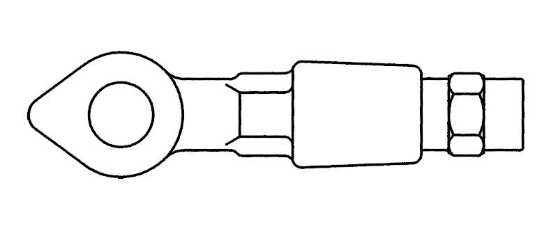EF-IH/OH-0.75 – End Fittings – Inhaul/Outhaul with Eye Adapter