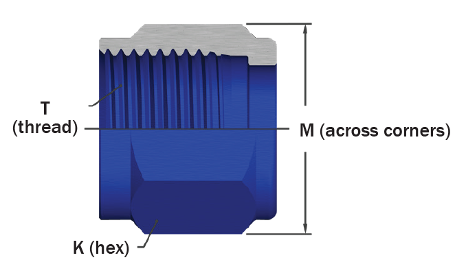AN818-4 (Low Pressure) – Low Pressure Connector Nuts