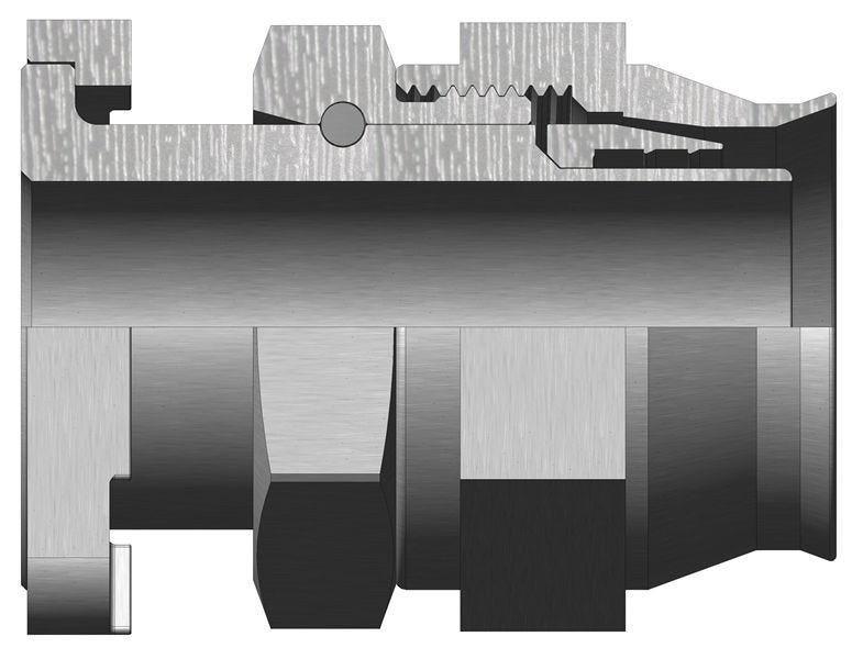 148-05202-10 – Medium Pressure TFE Flanged Hose Fittings – Straight, Flanged