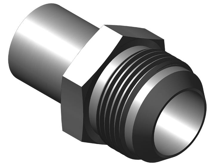 8651-32-32-NICU – 8651 Series Male Sil-Braze Tube x 37º Male Flare Adapters
